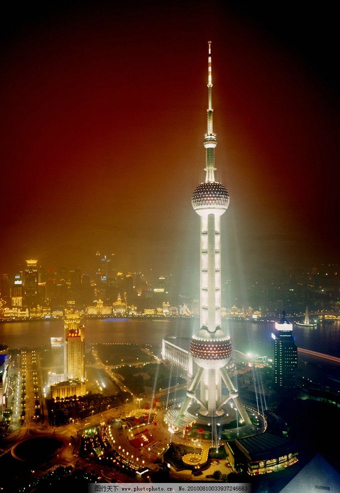 上海 浦东 东方明珠塔图片